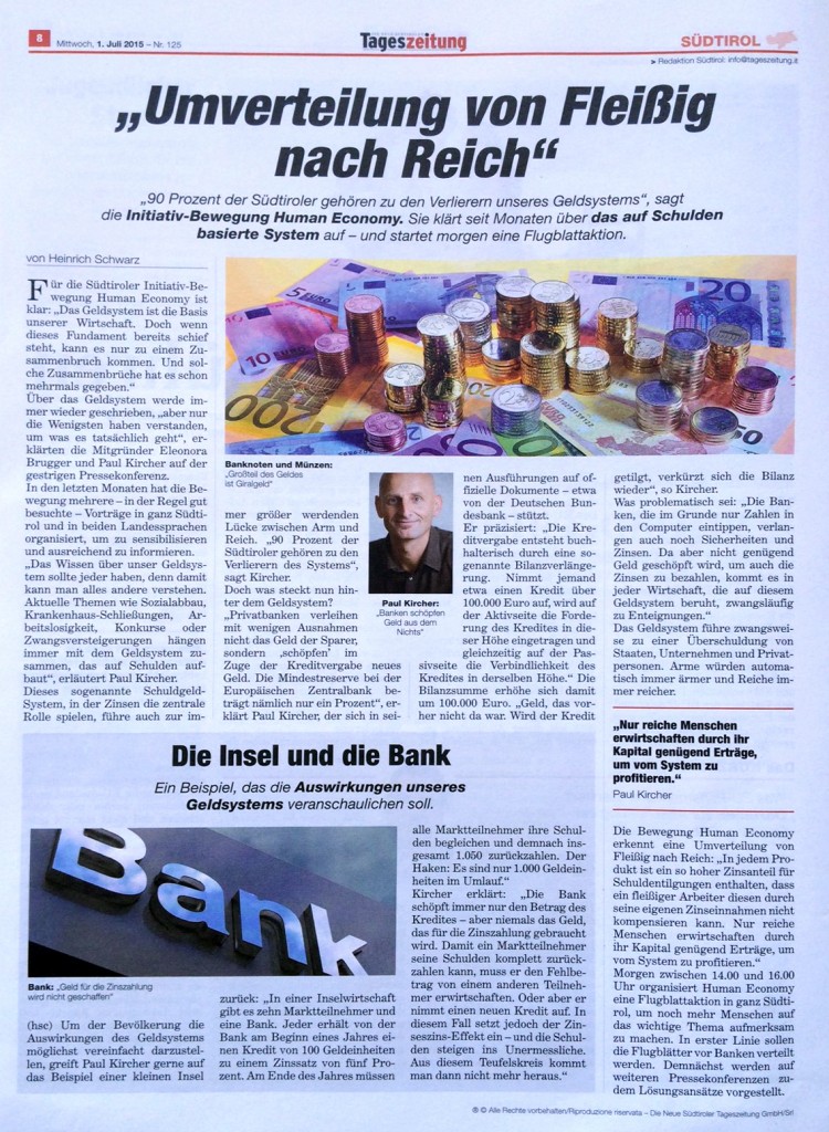 ArtikelTageszeitung1-7-2015-Reiche-werenReicher